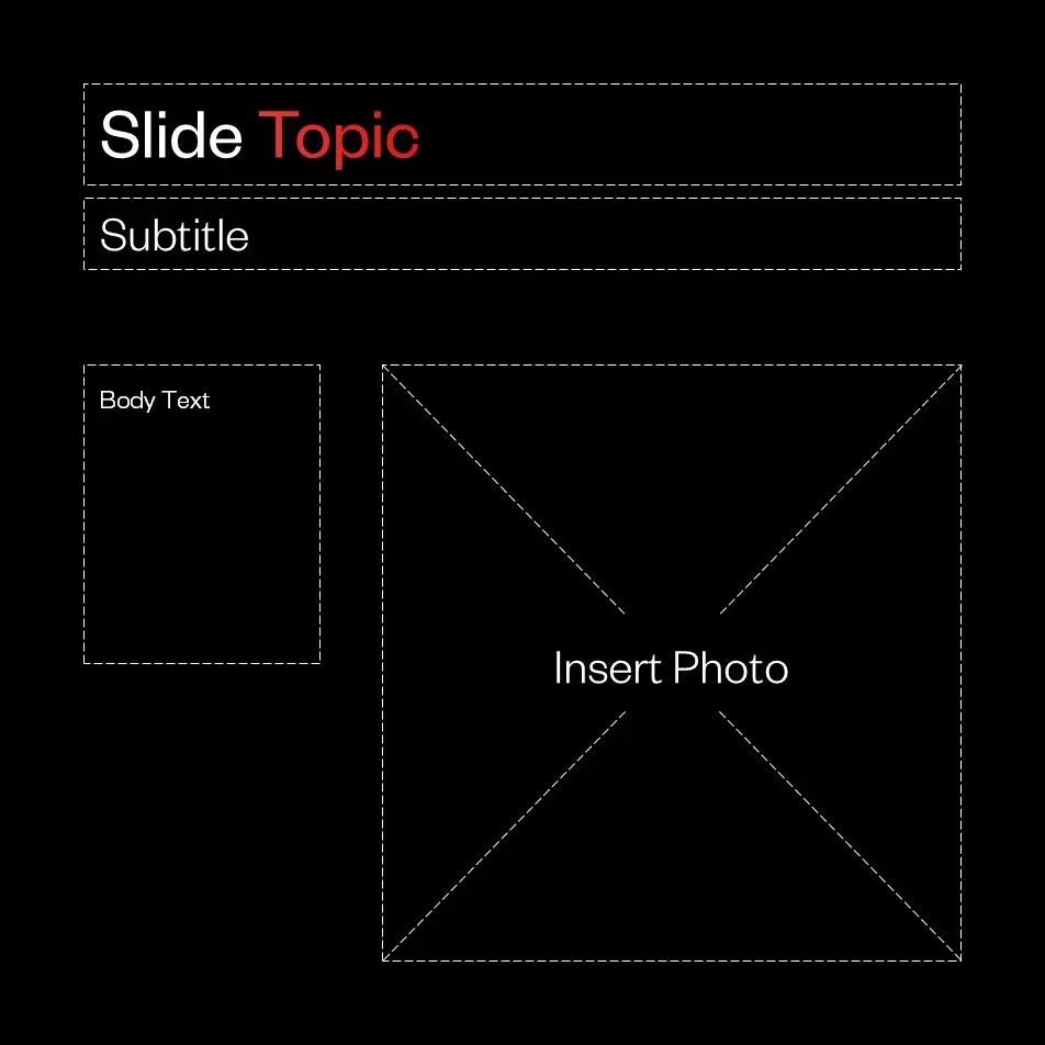 A well-organized slide master layout for an effective and easily editable PowerPoint template design