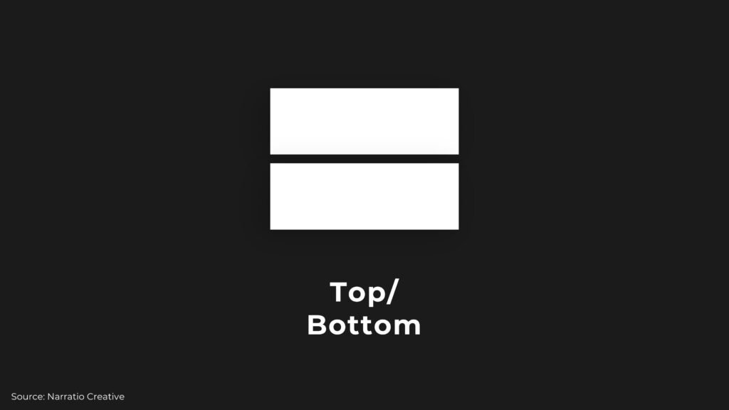 top/ bottom business presentation layouts