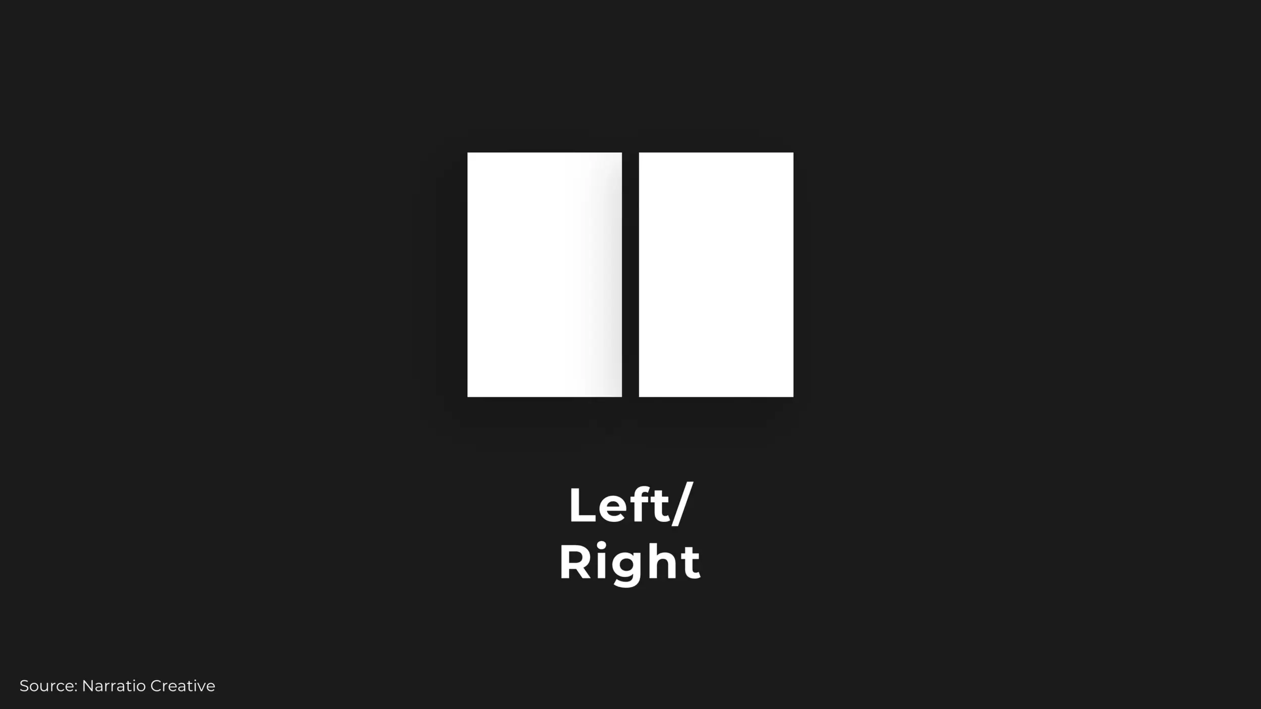 left/ right business presentation layouts