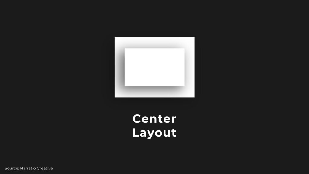 centre business presentation layouts