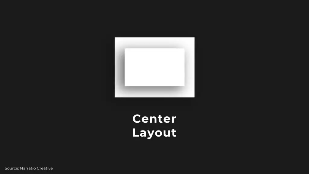 centre business presentation layouts 