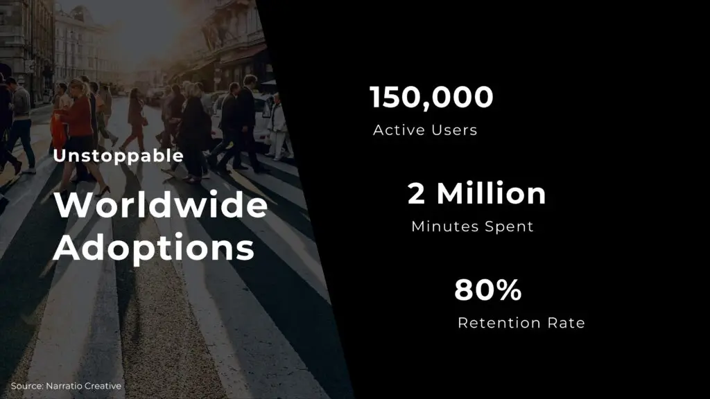 left/ right business presentation layouts example custom shape