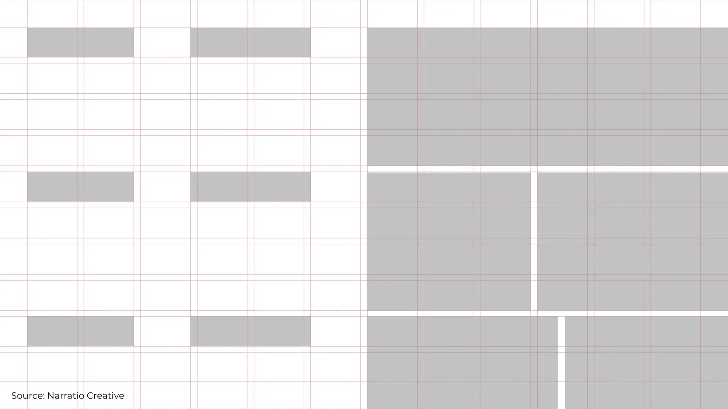 PowerPoint Guides with information on the left and image collage on the right layout samples