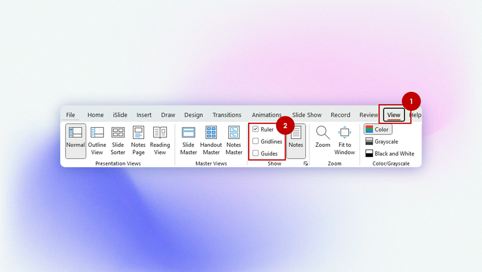 powerpoint tricks grids and guides