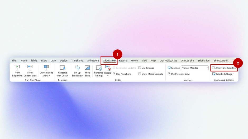 powerpoint tips live captions