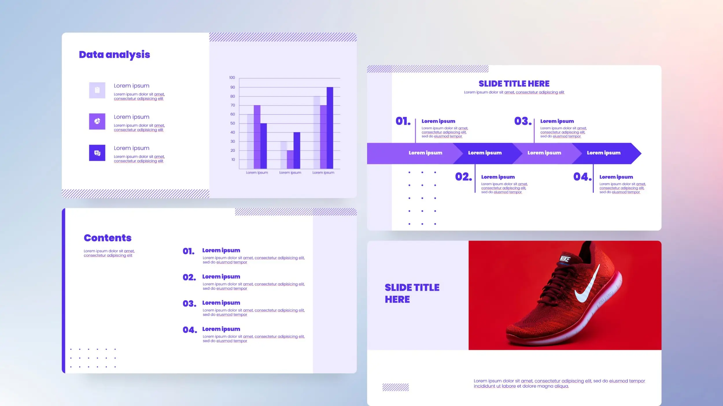 minimalist pitch deck powerpoint design template