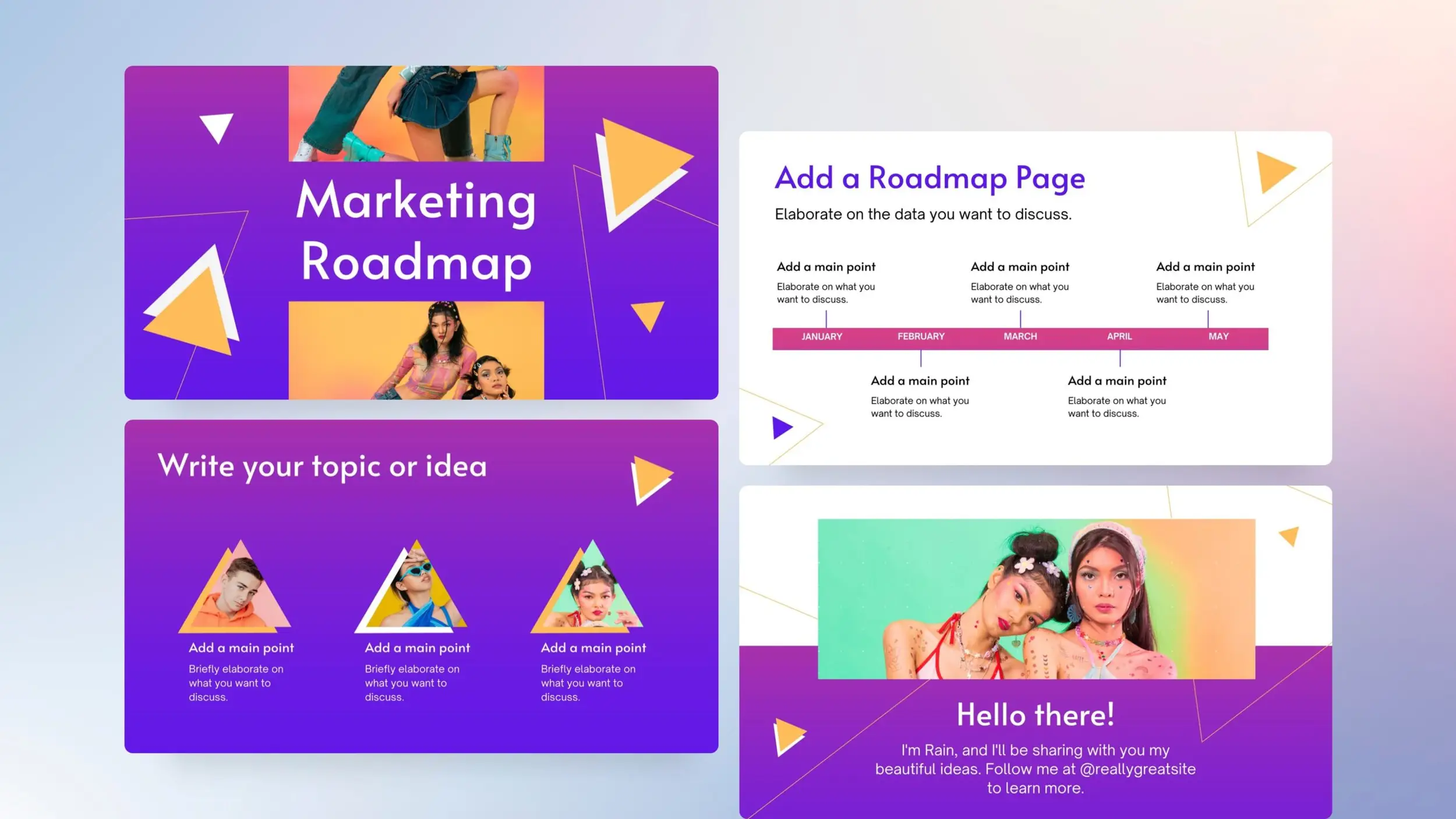 marketing campaign presentation template